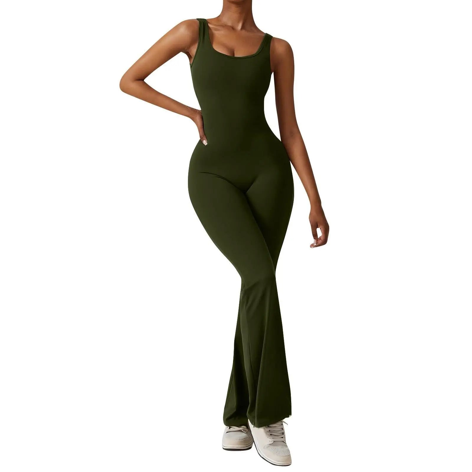 Luna Open-Back Jumpsuit – Minimal Elegance & Motion