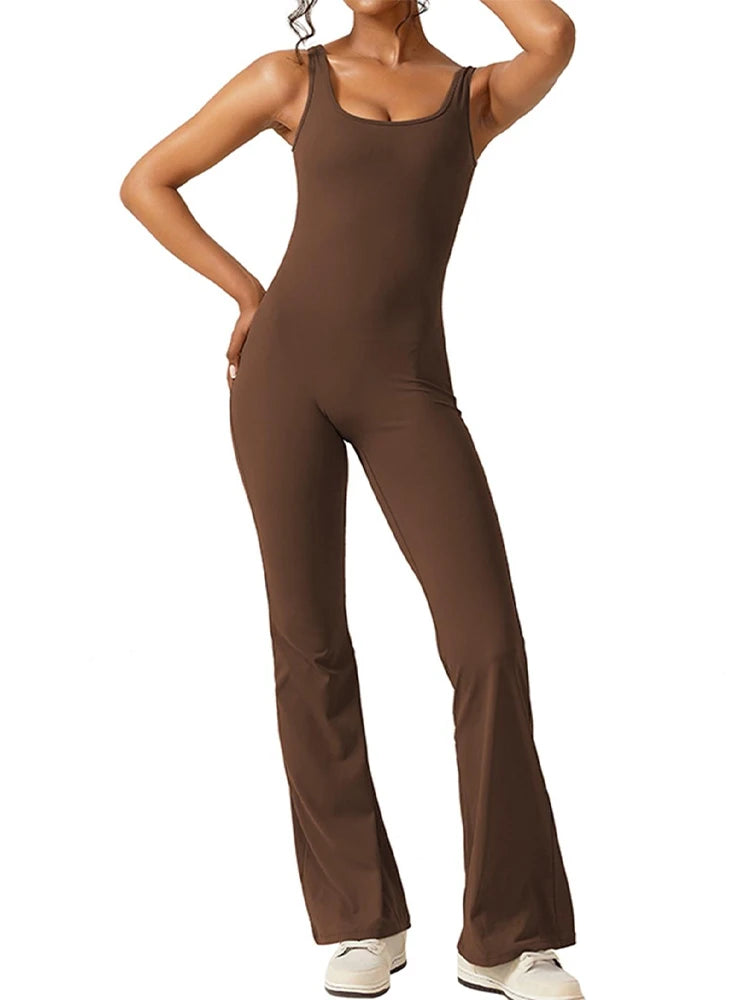 Luna Open-Back Jumpsuit – Minimal Elegance & Motion