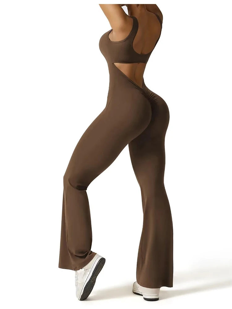 Luna Open-Back Jumpsuit – Minimal Elegance & Motion