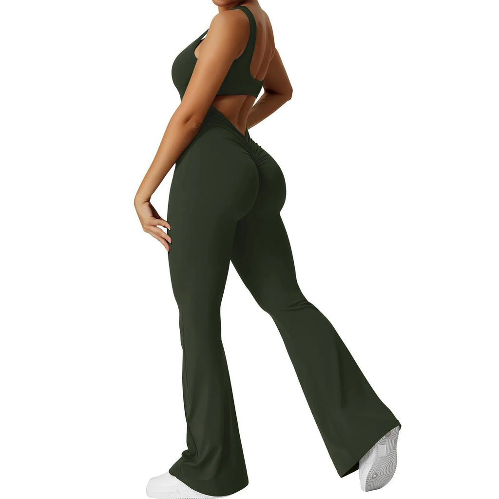 Luna Open-Back Jumpsuit – Minimal Elegance & Motion