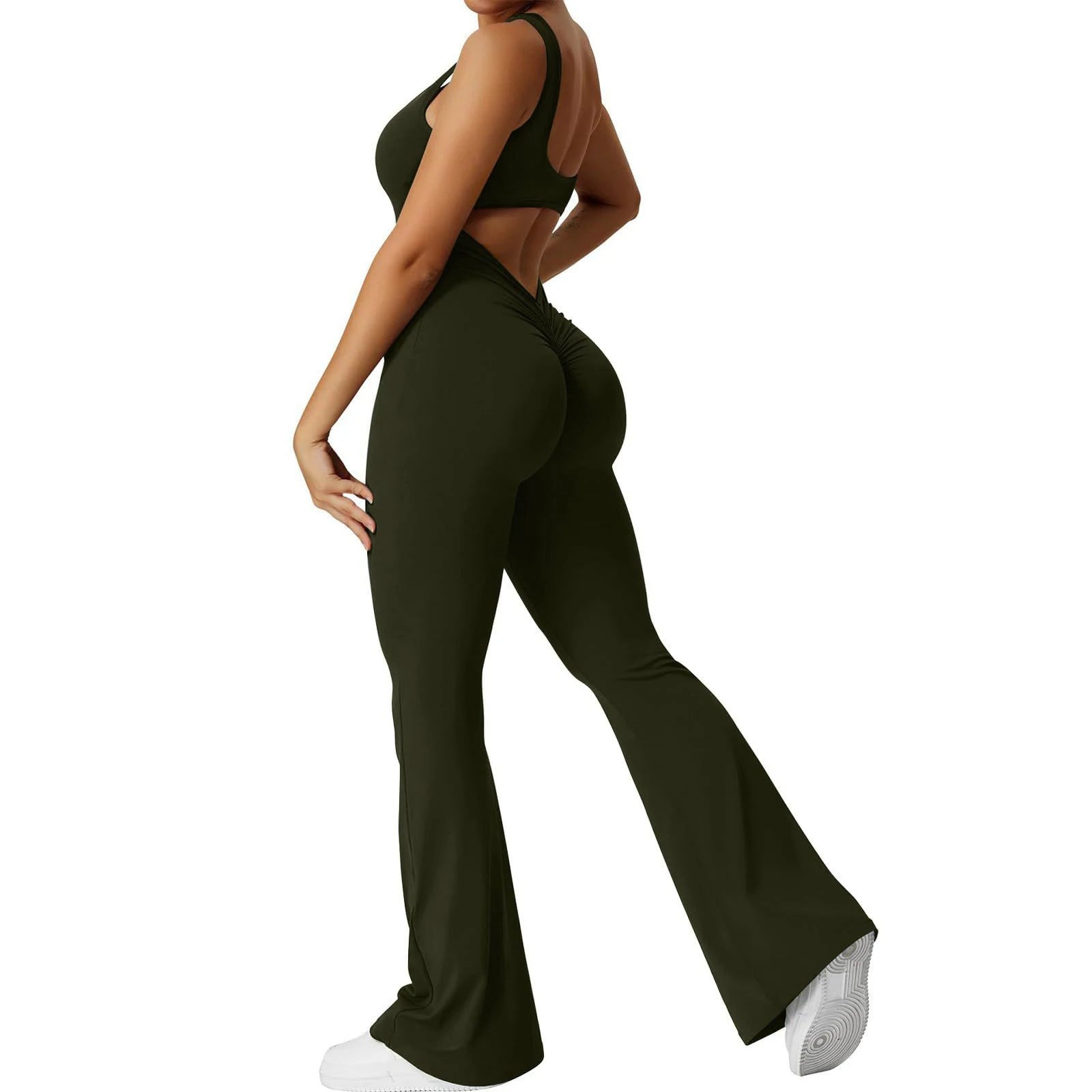 Luna Open-Back Jumpsuit – Minimal Elegance & Motion